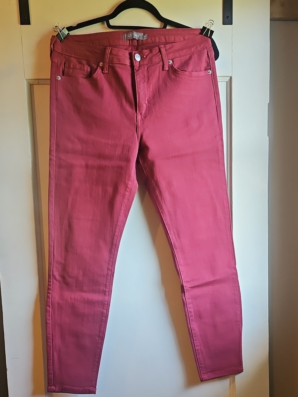 Red-ish Stretch Jeans
